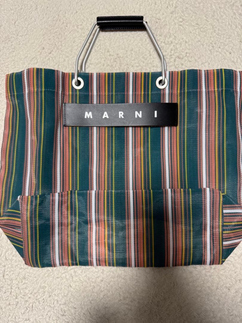 美品✨MARNIカゴバッグ マルニ トートバッグ かごバッグ カゴ レディース オレンジ MARNI