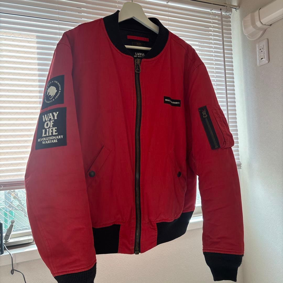 ケ*よ様 MA-1 フライトジャケット レッド imgrc0137850553.jpg