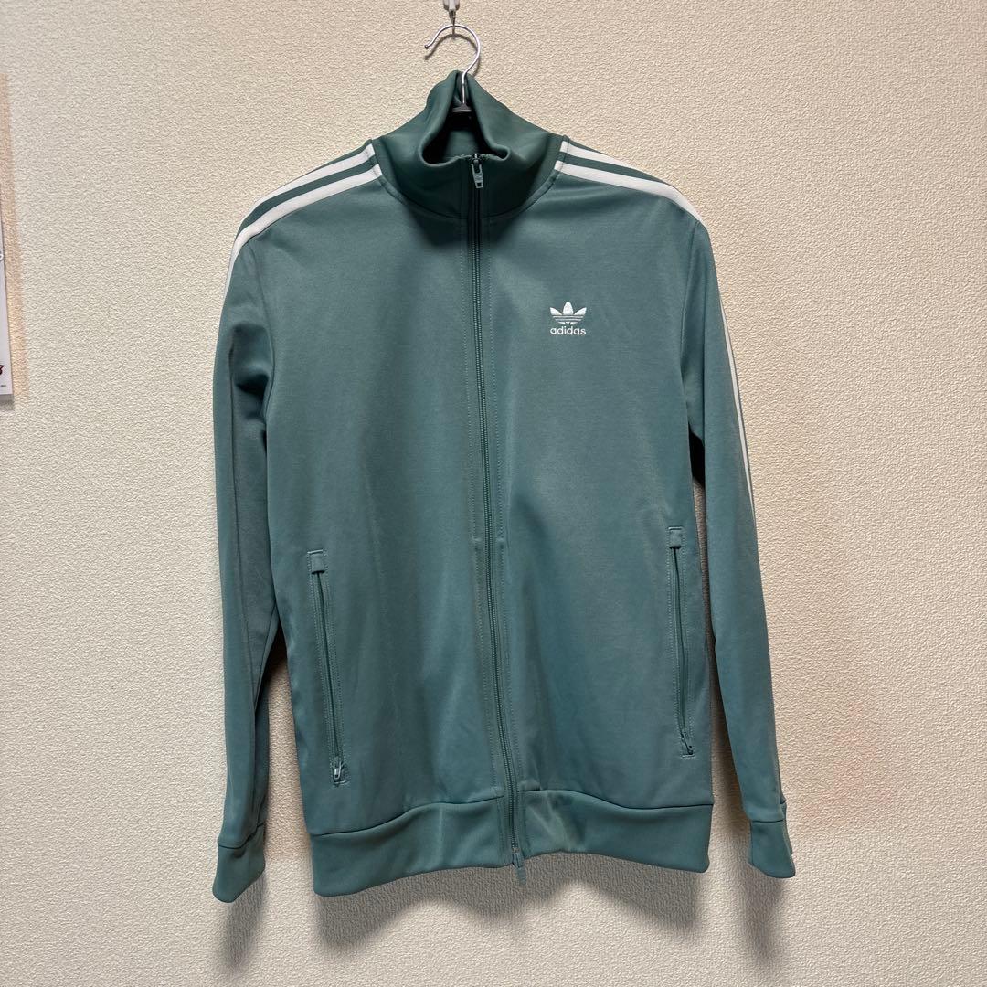 ⭐︎希少、美品⭐︎adidasベッケンバウアートトラックジャケット/くすみグリーン 超希少 廃盤品アディダスオリジナルス ベッケンバウアートラック