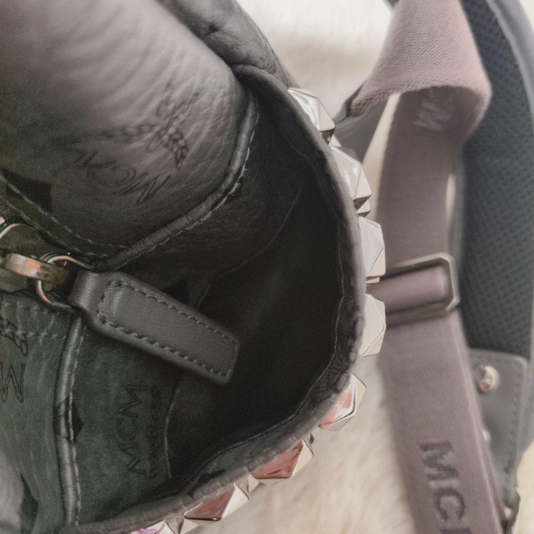 あ様専用】MCM リュックサック ヴィセトス スタッズ レザー グレー