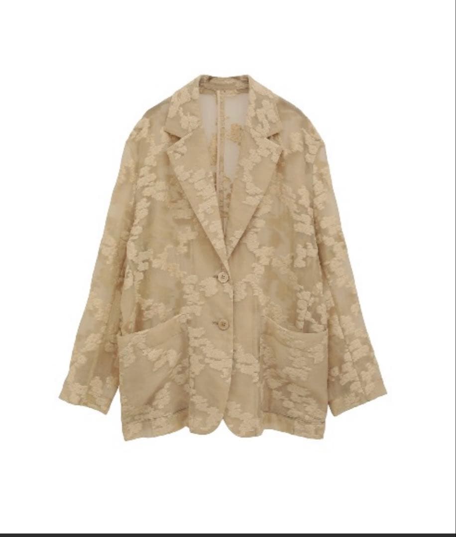 clane FLOWER SHEER JACQUARD JACKET - メルカリ
