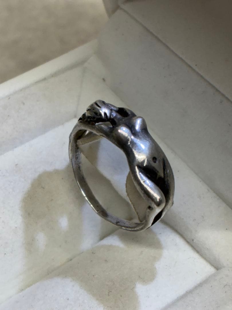 Z04）裸婦 ビンテージ sex ヌード エロ 925 シルバー リング 指輪