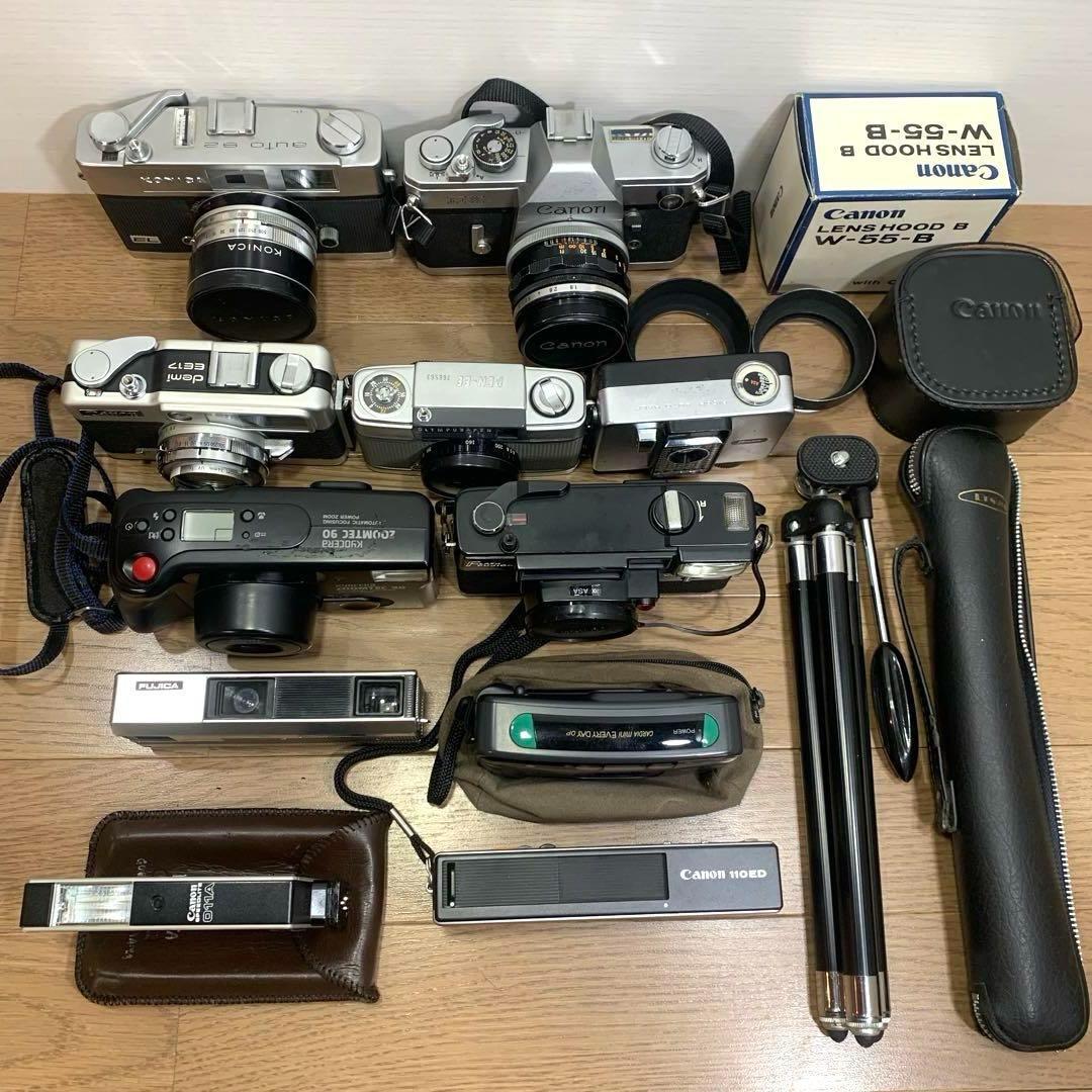 ジャンク品】レトロ フィルムカメラ 10台まとめ - メルカリ