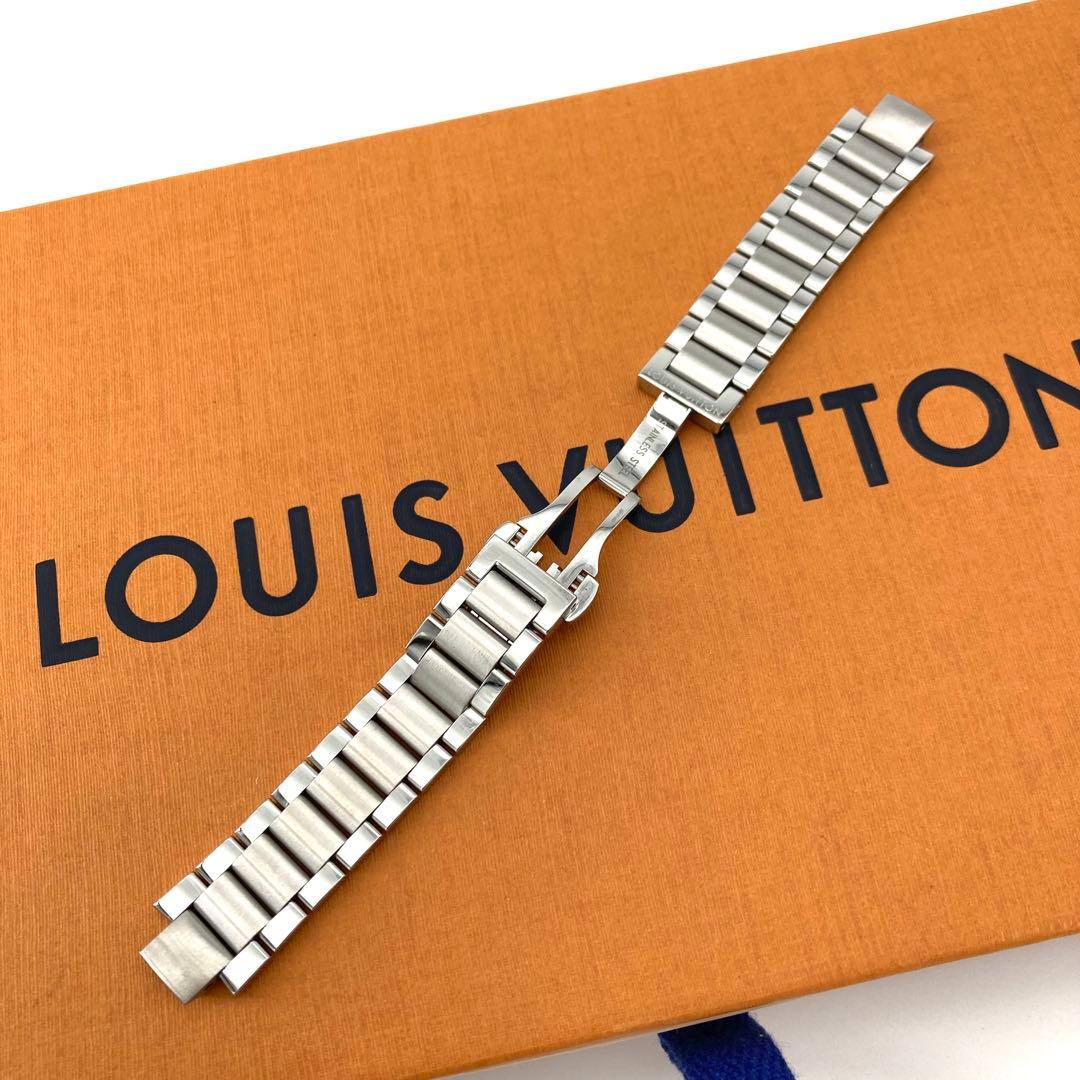 美品 ルイヴィトン タンブール 純正 ステンレスベルト シルバー 時計 美品 ルイヴィトン タンブール 純正 ステンレスベルト シルバー 時計