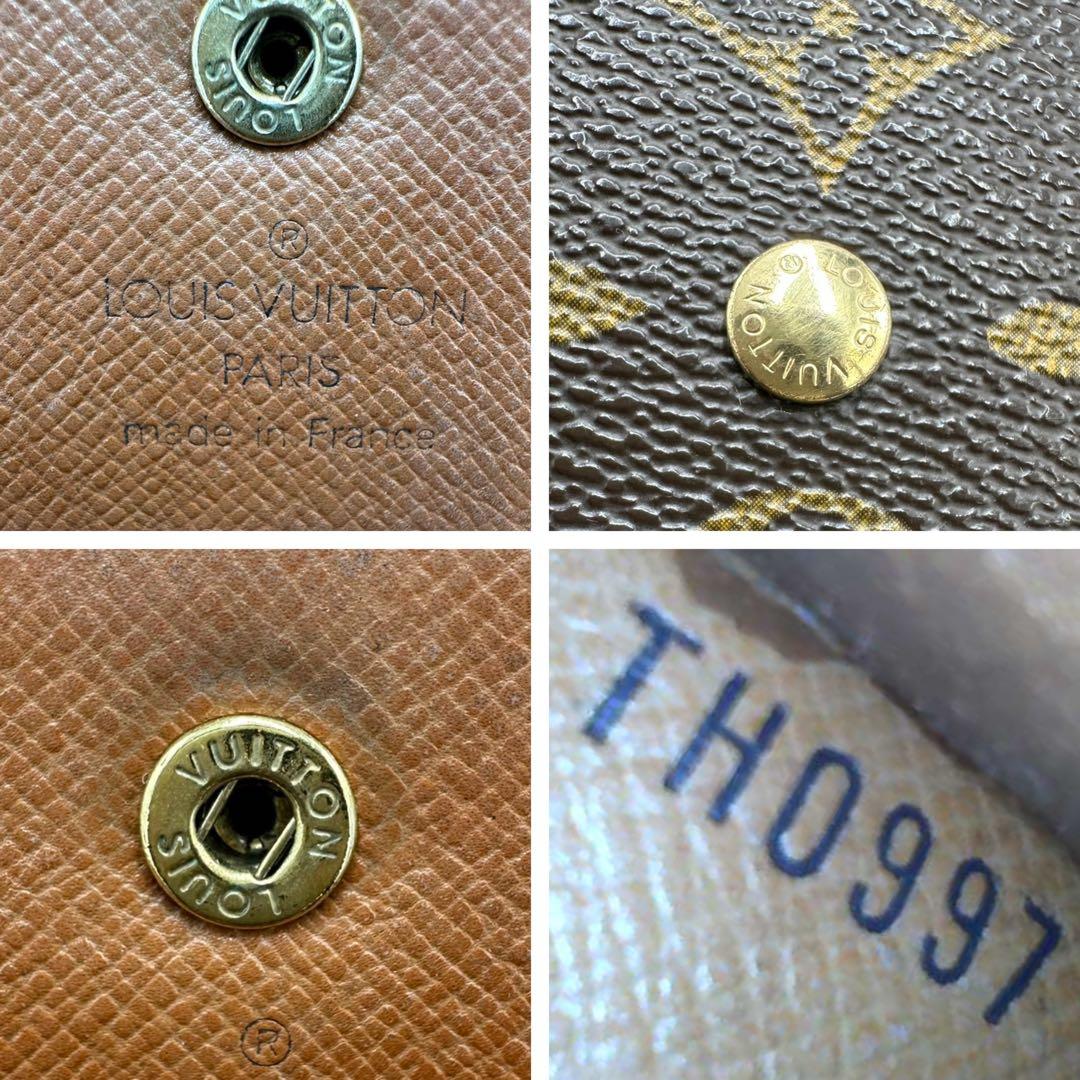 美品】ルイヴィトン 三つ折り財布 インターナショナル モノグラム