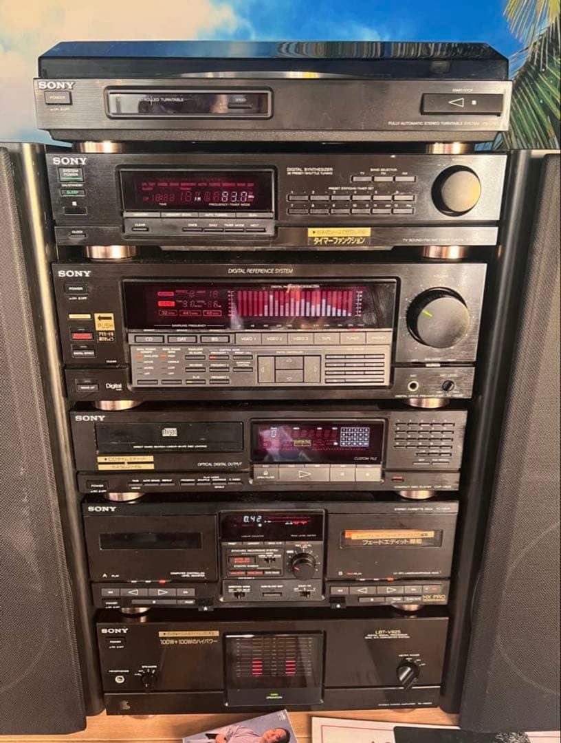 内蔵ブルーツゥース変更可能SONYリバティ LBT-V925 中古品レコード付き