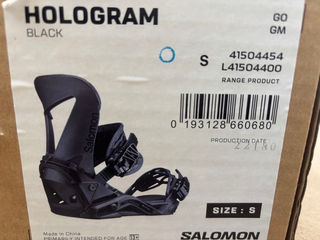 Salomon Hologram ビンディング ブラック S - メルカリ