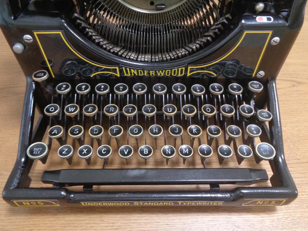 実働品 UNDERWOOD No.5 シカゴタイプライター 1930年製 - メルカリ
