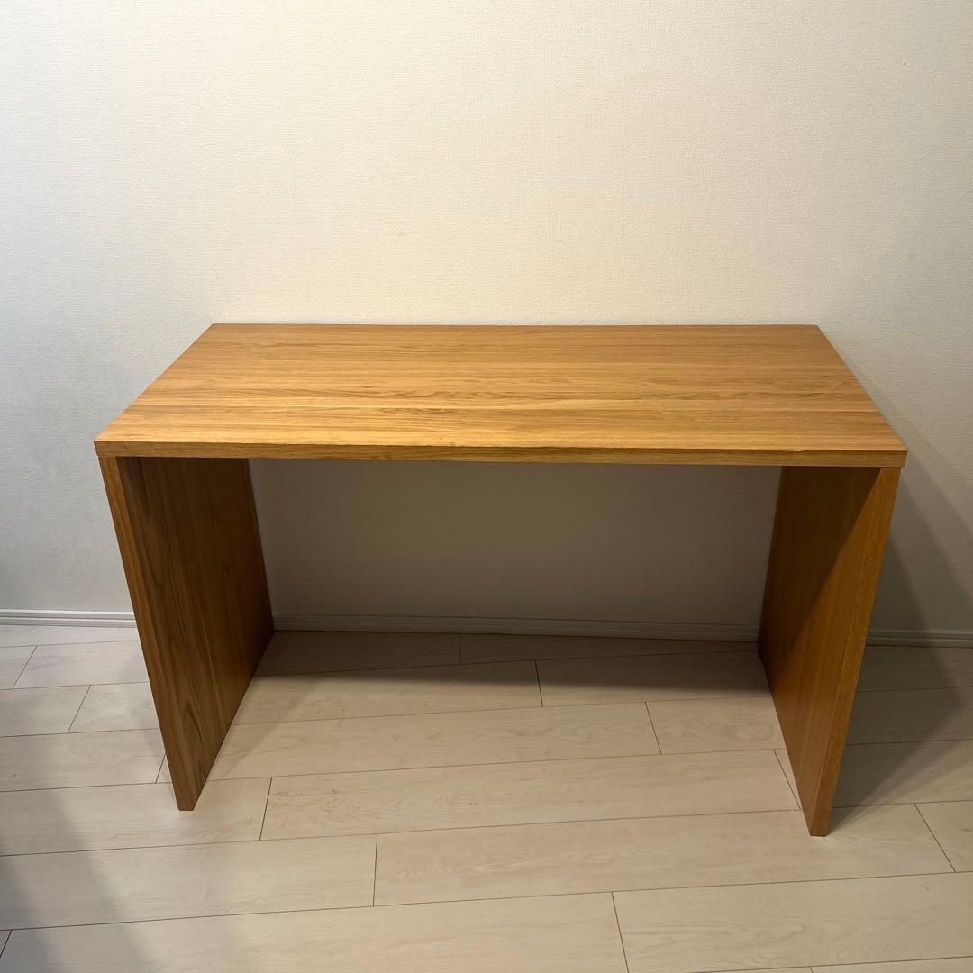 無印良品　無垢材デスク・オーク材　幅110x奥行52x高さ70cm 廃盤品 Amazon.co.jp: 無印良品 木製デスク オーク材 幅110×奥行55×高さ70cm