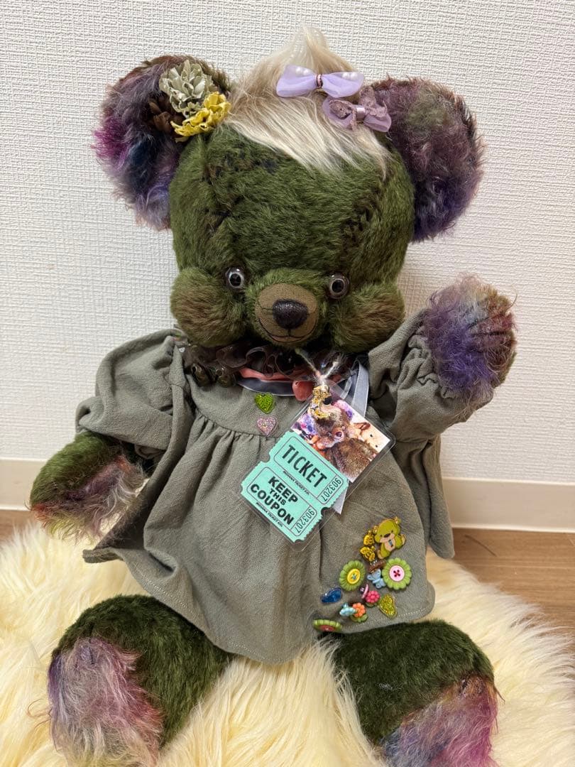 国内作家様作　フランケン　テディベア 手乗りフランケンくまちゃん（k40） | Antique L'armoire de TSUBAKI