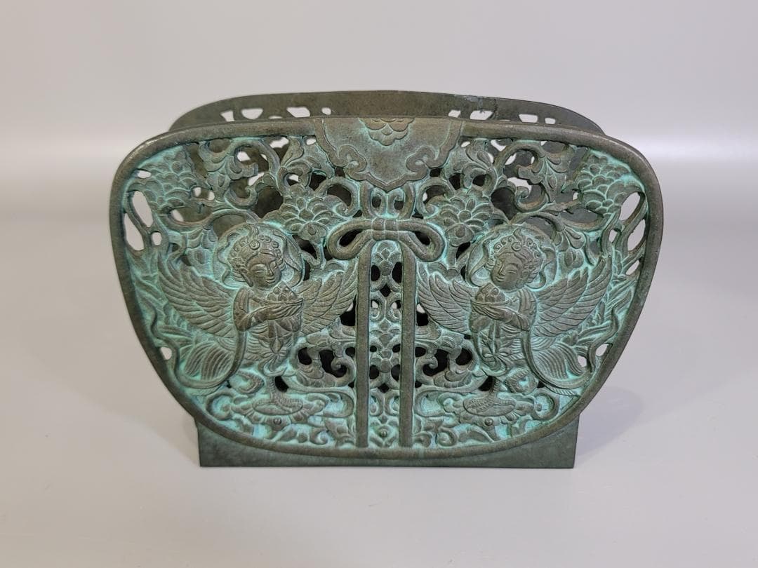 仏教美術 華鬘 引き出し付 経文立 珍品 楽天市場】仏具【御本尊飾り 荘厳具：華鬘（けまん）サイズ2.5寸