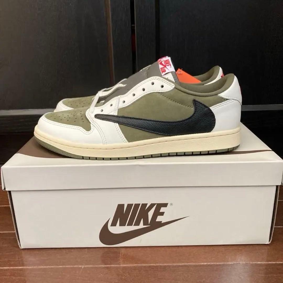28cm Travis Scott ×Jordan1 Reverse Olive - メルカリ