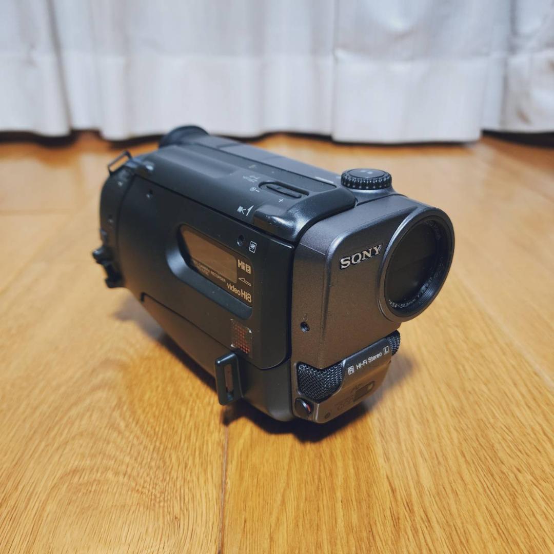 動作確認済】高画質 SONY Hi8 8ミリ ビデオカメラ クレードル セット