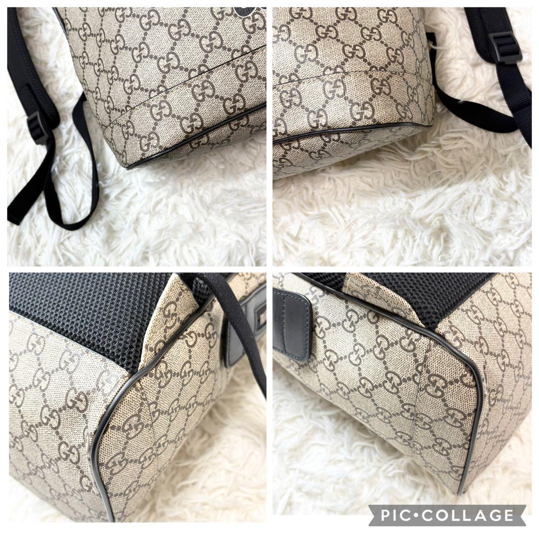 ノラさま専用 グッチ GGシュプリーム バックパック ユニセックス ビー