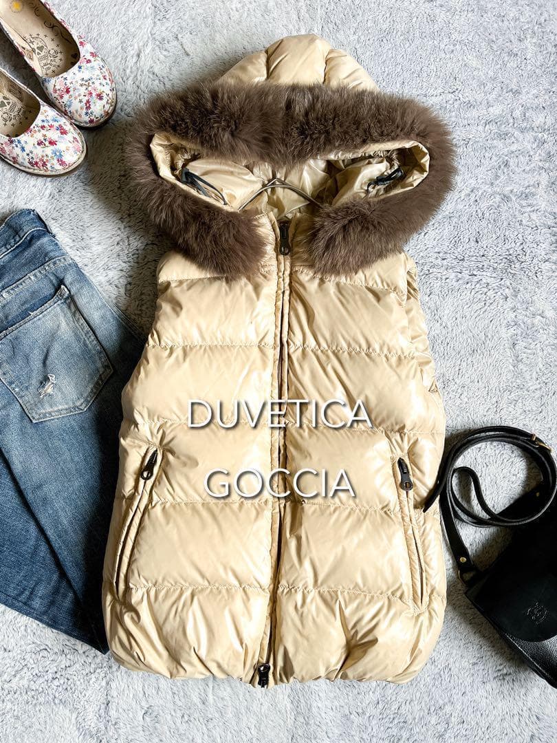 極暖【DUVETICA】デュベティカ GOCCIA ファー付きダウンベスト 38 楽天市場】極美品△正規品 DUVETICA デュベティカ GOCCIA ゴッチャ
