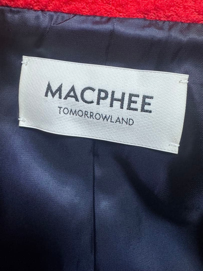 2025】MACPHEEブークレーボンディング ダブルブレストコート - メルカリ