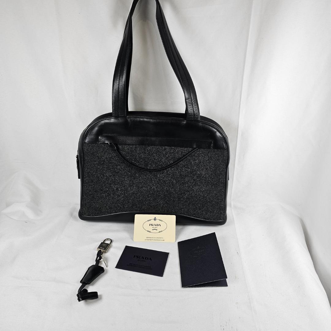 希少 PRADA フェルト トートバッグ チャコール 42 Amazon.co.jp: PandaCherry_JP 手提げ袋 マチ広 トートバッグ フェルト