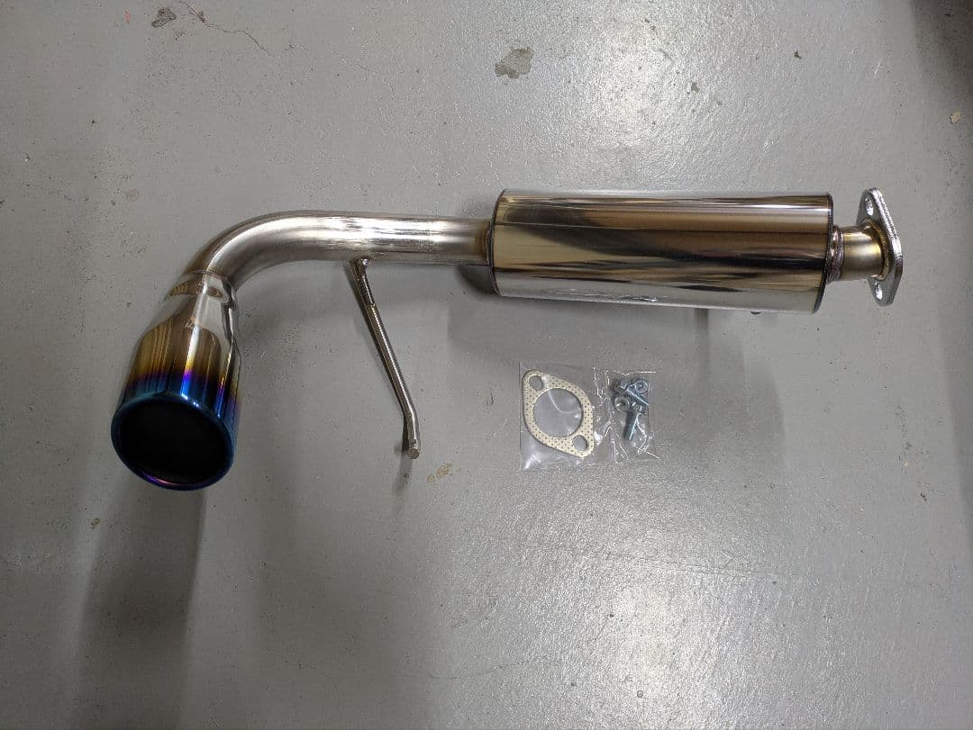 未使用 ジムニー マフラー JB23 ステンレス ブルー - メルカリ