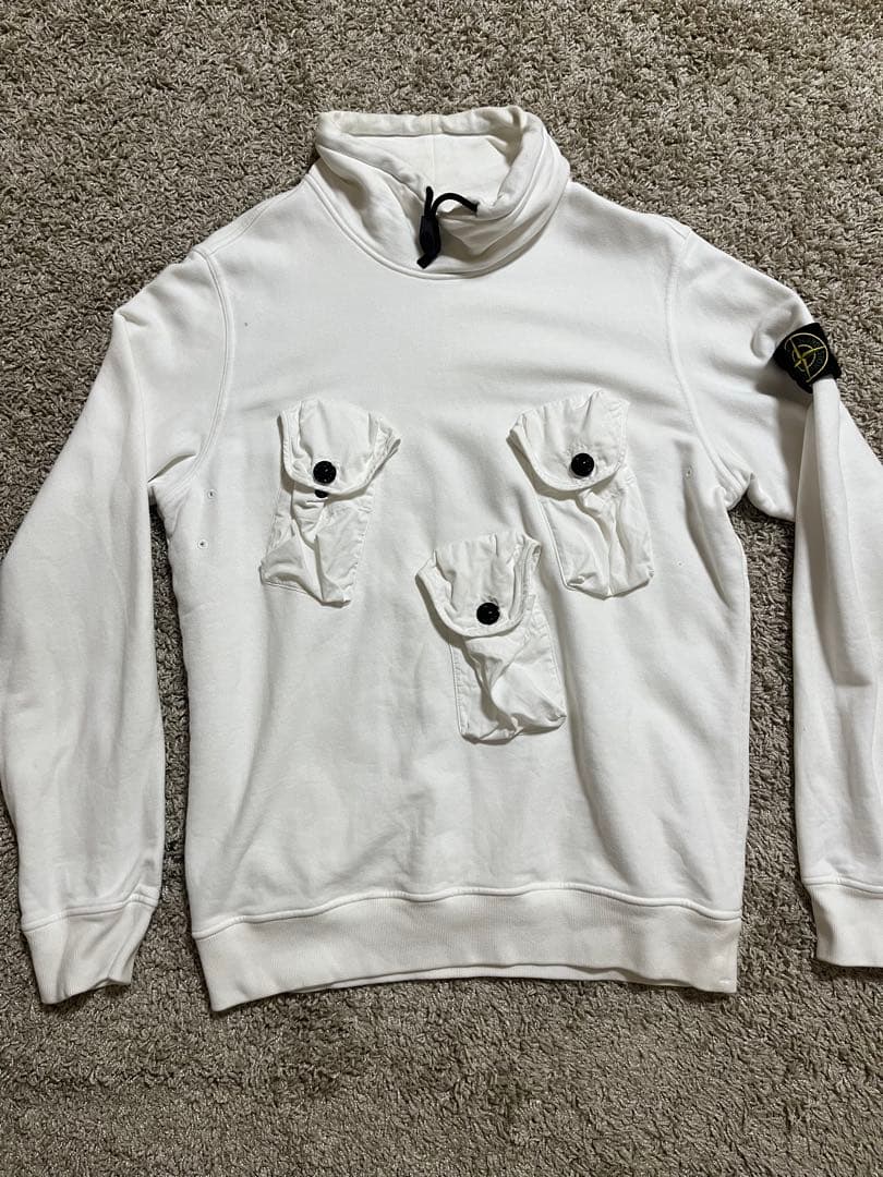 あ*は様 stone  モックネックスウェット ダブルフェイスオーバーサイズモックネックトレーナー【大きいサイズ有