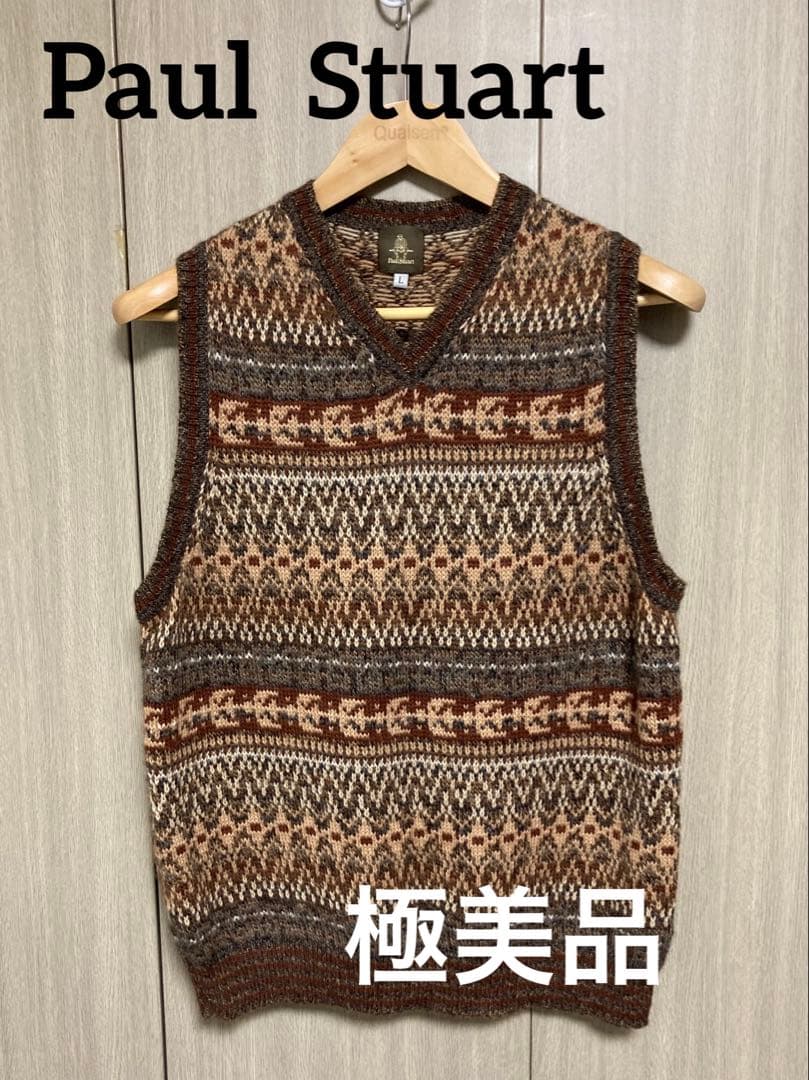 鴨志田康人ディレクション Paul Stuart Vネックニットベスト Paul Stuart】鴨志田康人流ウェルドレッサー術「巻物名人が教える、冬