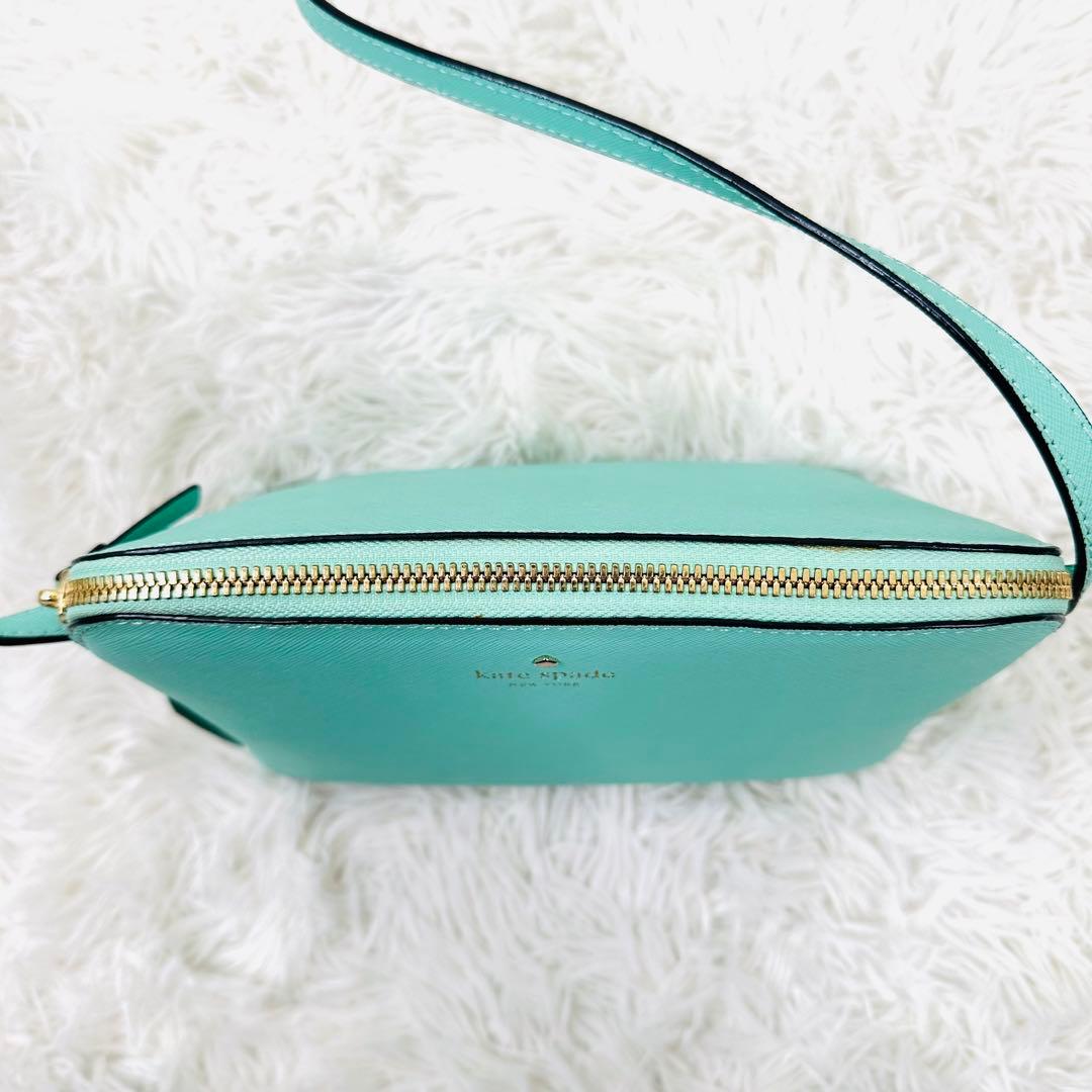 未使用タグ付✨ kate spade ショルダーバッグ レザー ミントグリーン
