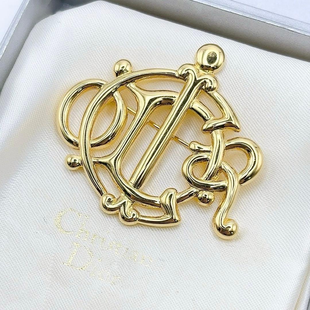 Christian Dior ディオール ヴィンテージ エンブレムロゴ ブローチ Christian Dior クリスチャン ディオール ブローチ ブローチ