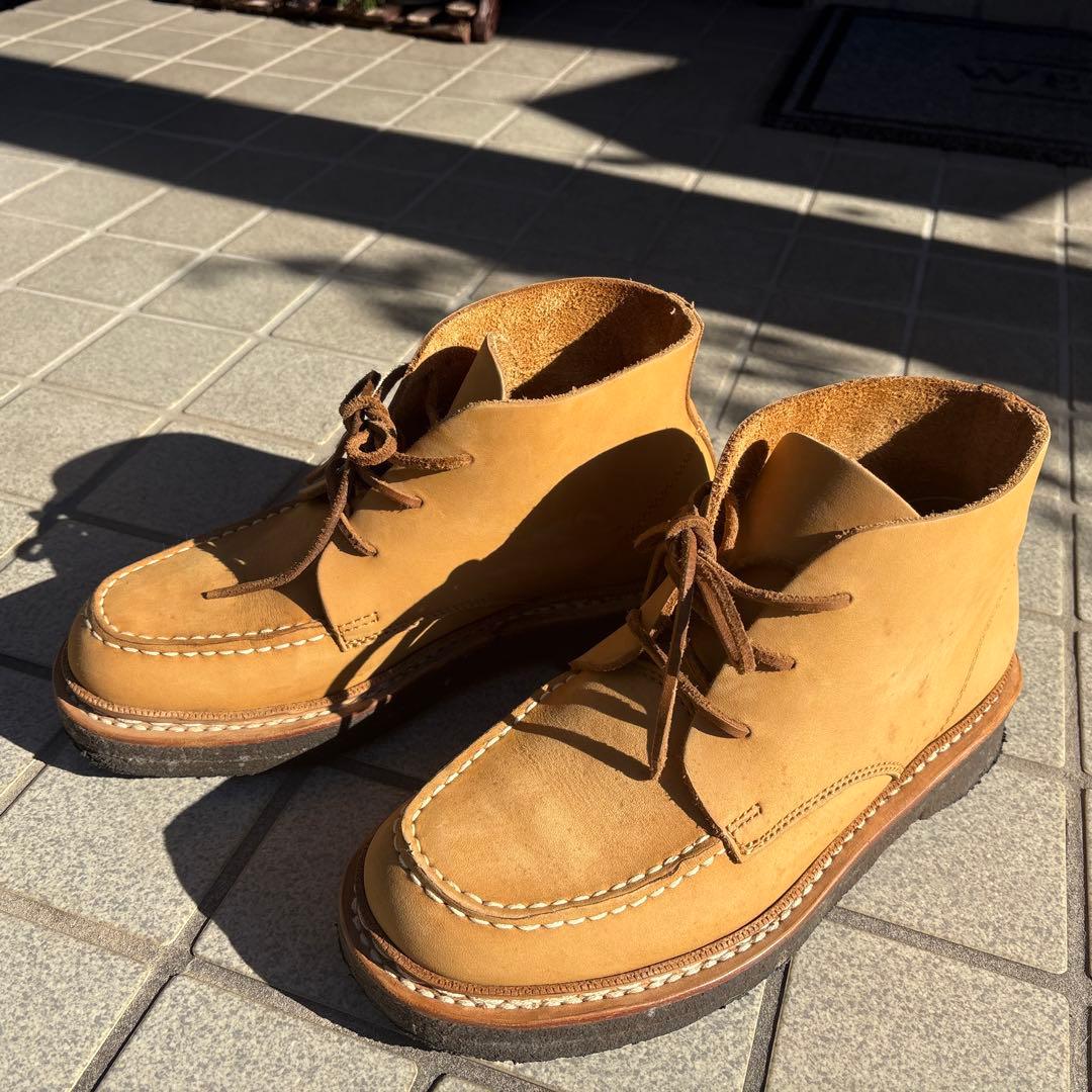 WOLVERINE モックトゥ チャッカブーツ USA製 スエード ワークブーツ Wolverine Men's Trade Moc Toe Work Boots - Wheat | elliottsboots