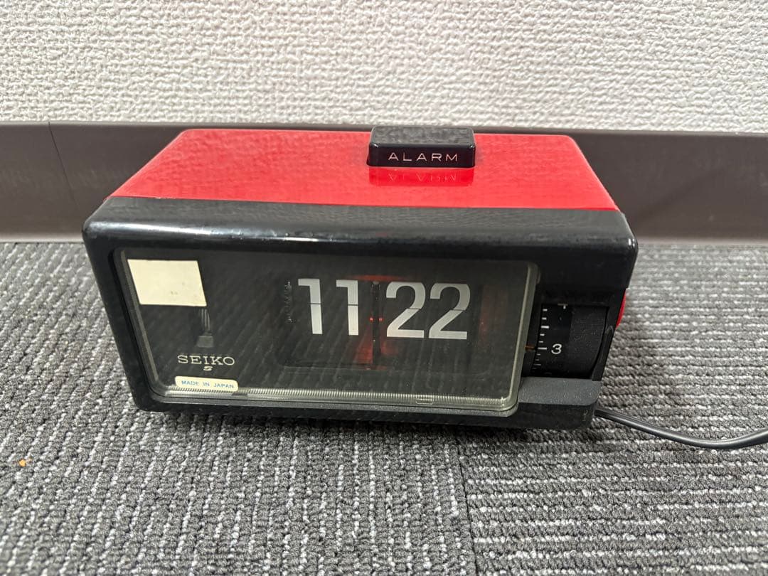 レトロ スペースエイジ SEIKO デジタルクロック パタパタ時計 通電確認