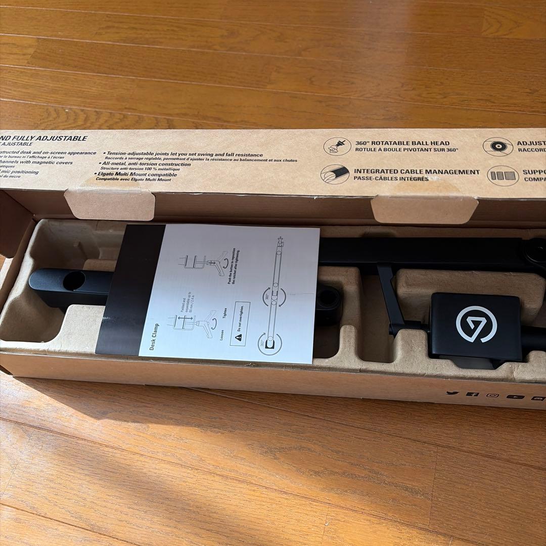 その他 Elgato Wave Mic Arm LP Wave Mic Arm LP - White | Mic Boom Arm for Desks | Elgato