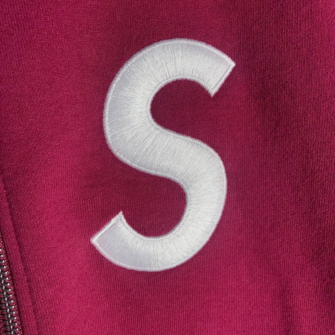 美品】SUPREME フルジップパーカー Sロゴ 刺繍 ボルドー M - メルカリ
