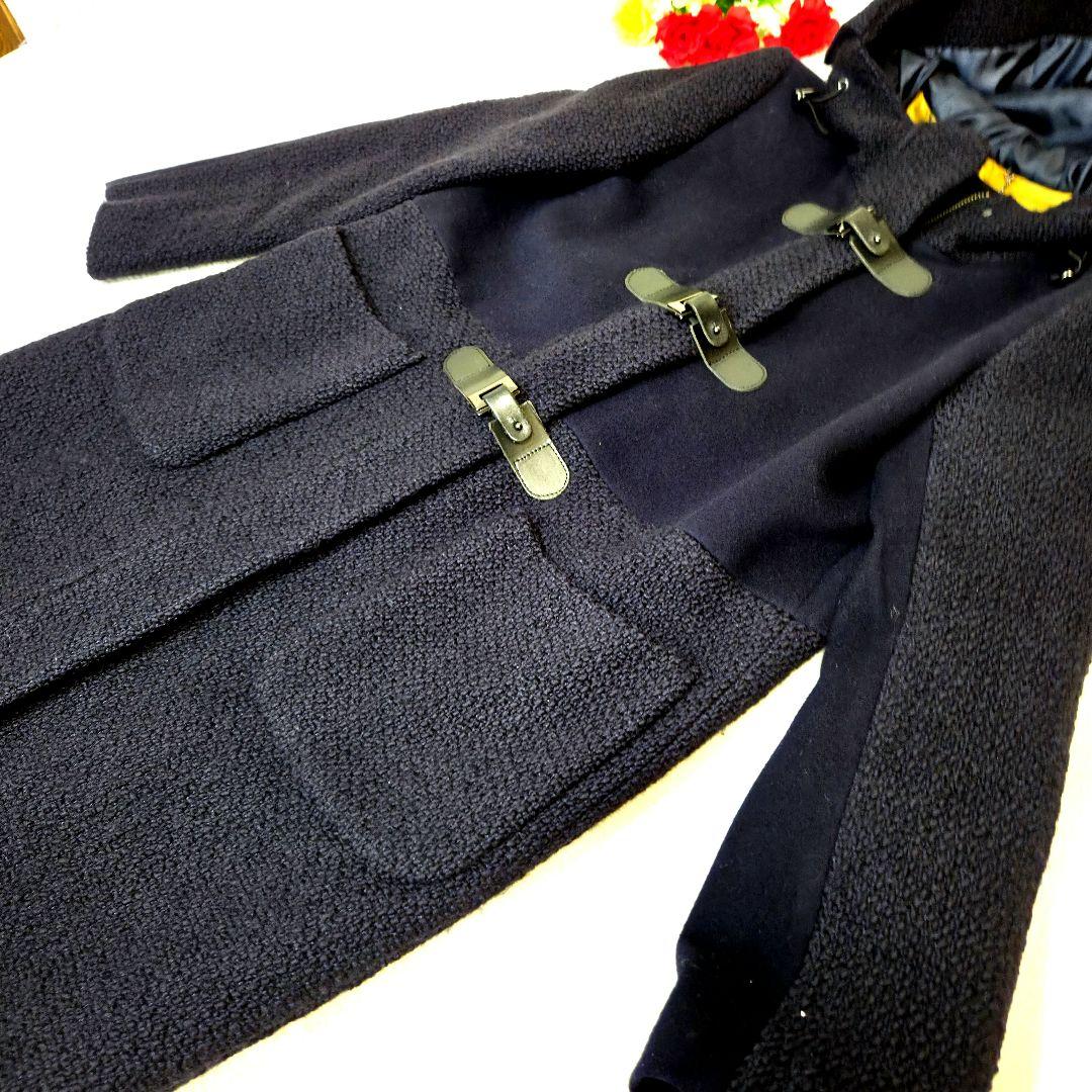 Paul Smith BLACK☆ ダッフルコート☆バイカラー☆ネイビー☆ウール