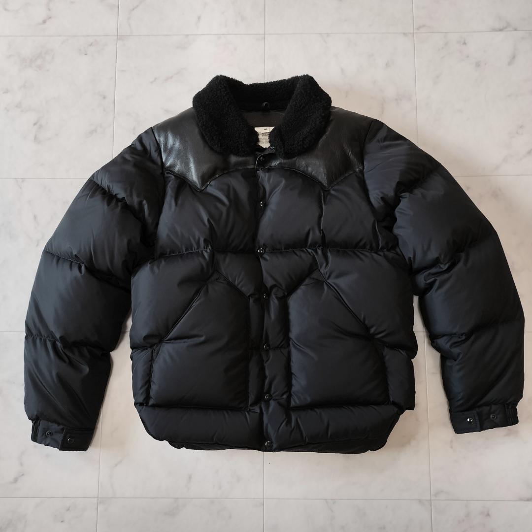 ロッキーマウンテンフェザーベッド クリスティジャケット 40 L ブラック 牛革 Christy Jacket