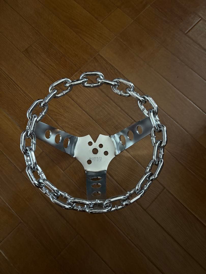 チェーンステアリング　ローライダーchicano jlug car ムーンアイズ MOONEYES ムーンアイズ ステアリング ハンドル 34cm(13.5