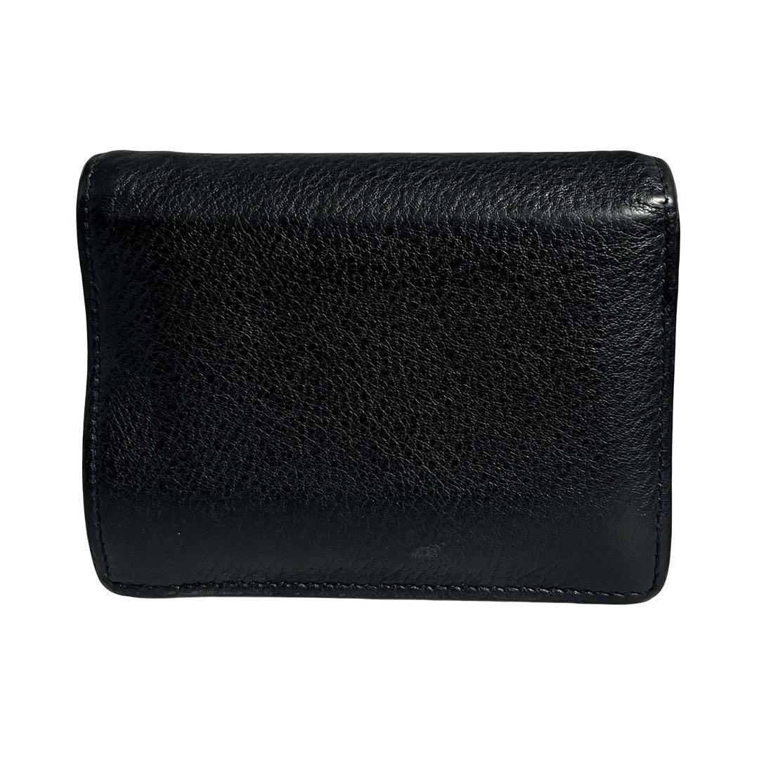 レア✨プラダ 2つ折り財布 ヴィッテログレイン レザー バイカラー 黒