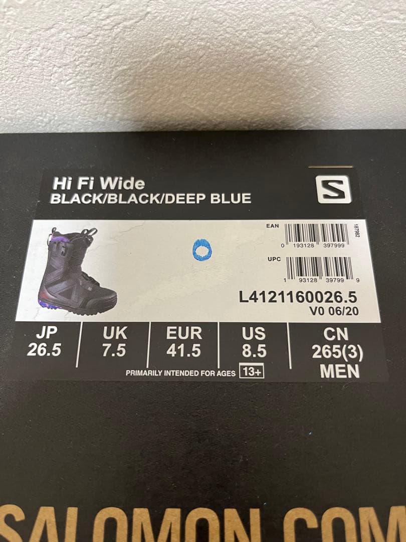 Salomon Hi-Fi Wide 26.5cm 20-21モデル