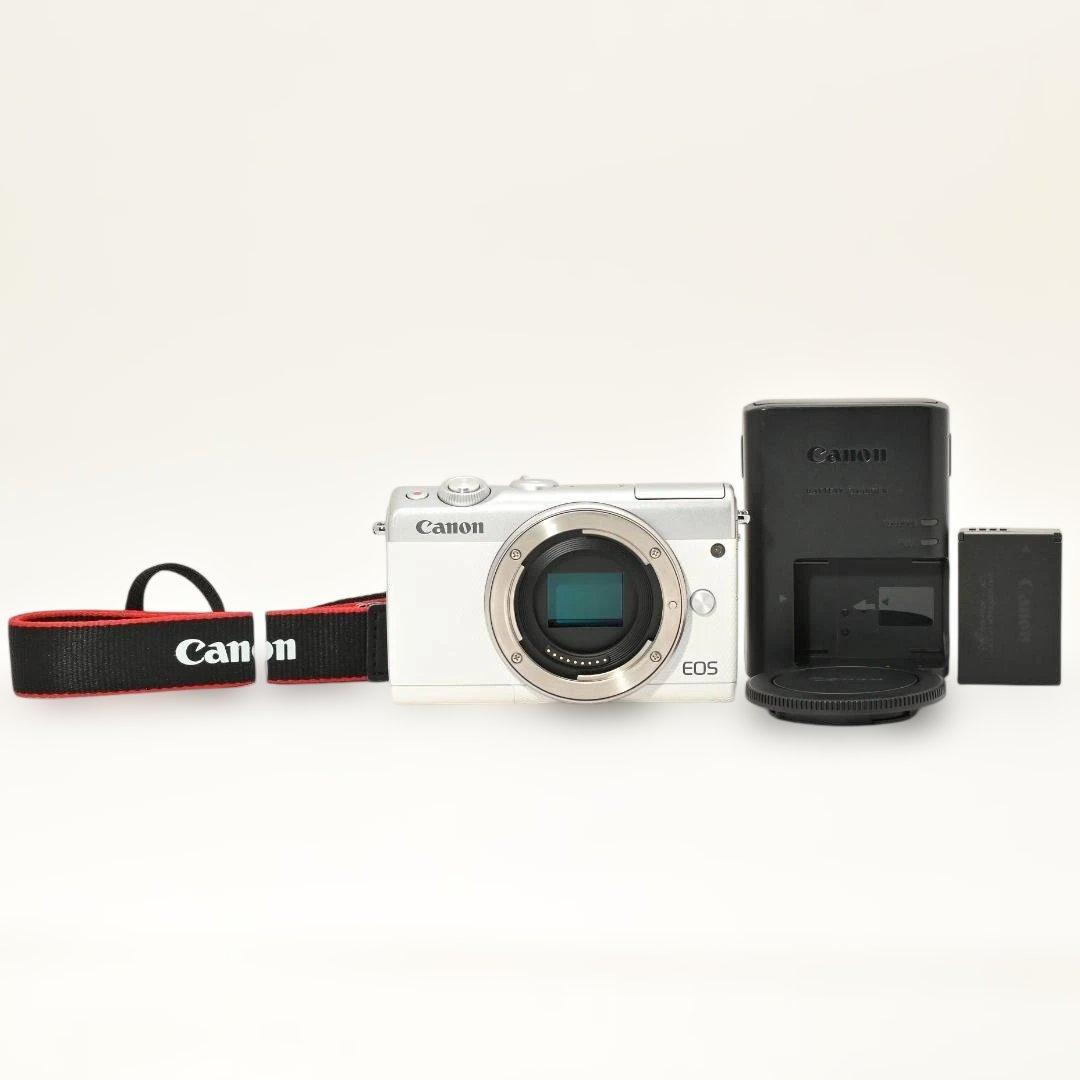【美品】 Canon EOS M100 WH ボディ ホワイト Amazon | Canon ミラーレス一眼カメラ EOS M100 ボディー(ホワイト