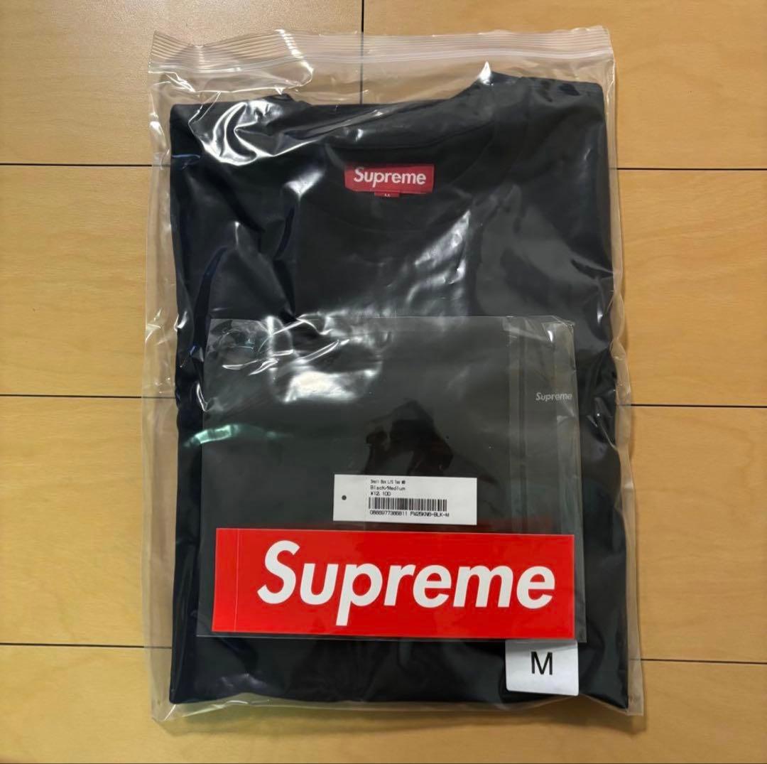 25FW Supreme Small Box L/S Tee 黒 M キムタク - メルカリ