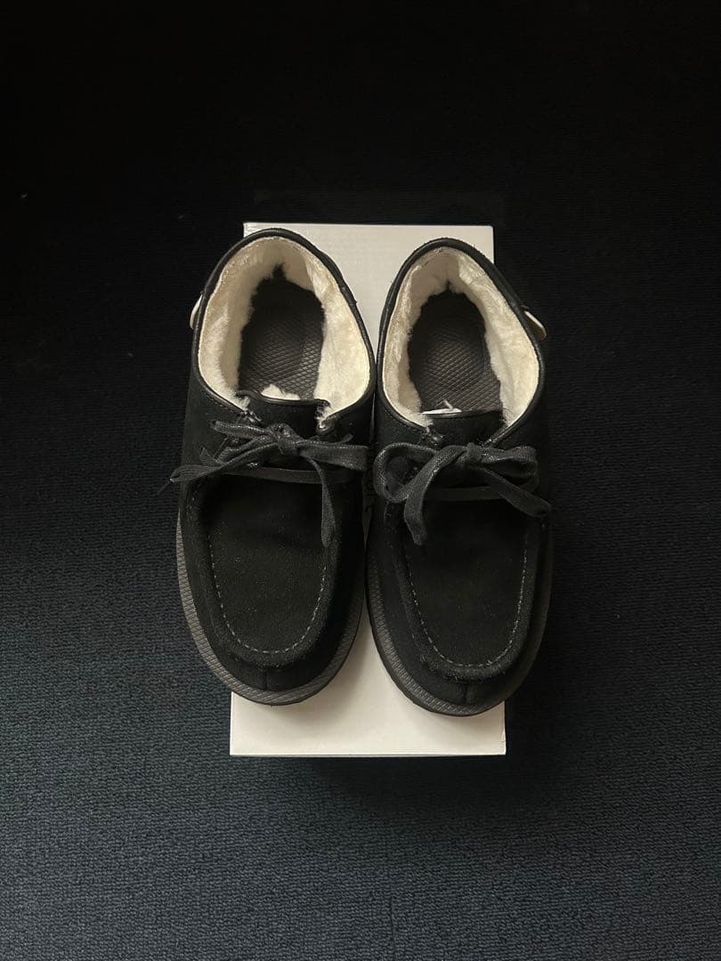 SUICOKE スイコック ムートンモカシンシューズ DYS-Mwpab 黒 - メルカリ
