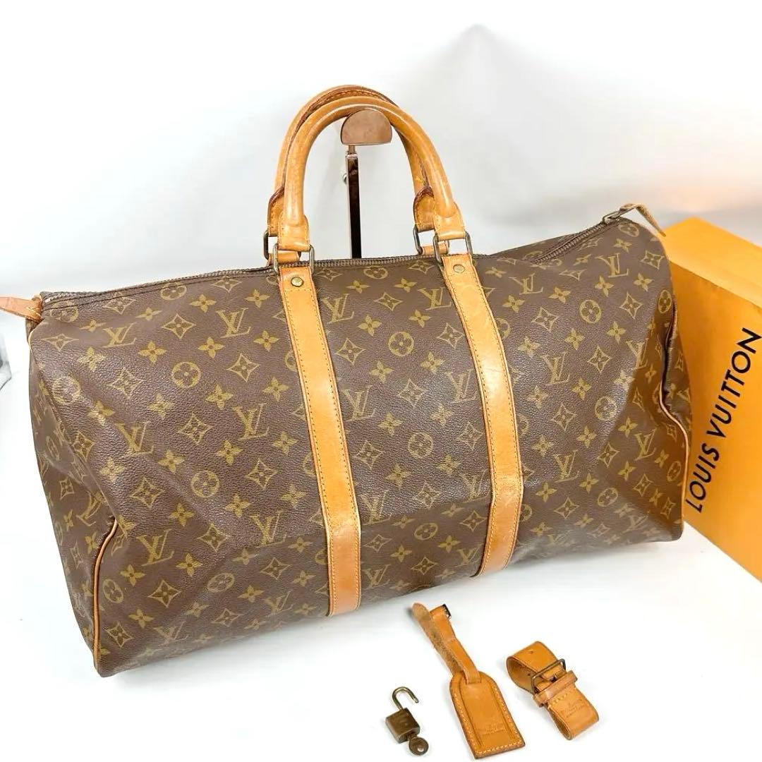 ルイヴィトン　モノグラム　ボストンバッグ　キーポル50 社外修理品　旧型 LOUIS VUITTON ルイヴィトン ボストンバッグ モノグラム キーポル 50