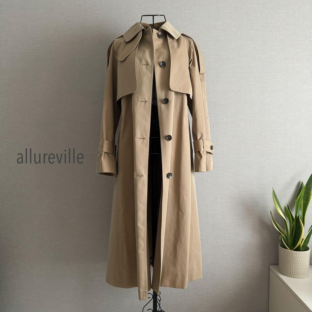 美品◆定価11万◇allureville アルアバイル　ジオベトレンチコート allureville（アルアバイル） トレンチコート コート マイクロタフタ