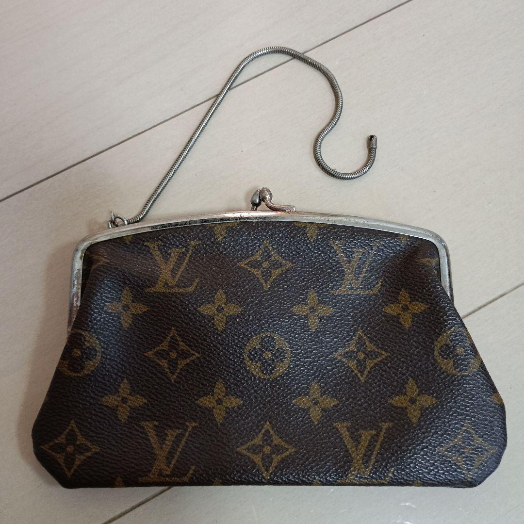 LOUIS VUITTON　がま口ポーチ　USA ヴィトン　バケット　付属品 極美品 ルイヴィトン モノグラム がま口 ポーチ USA バケット付属品