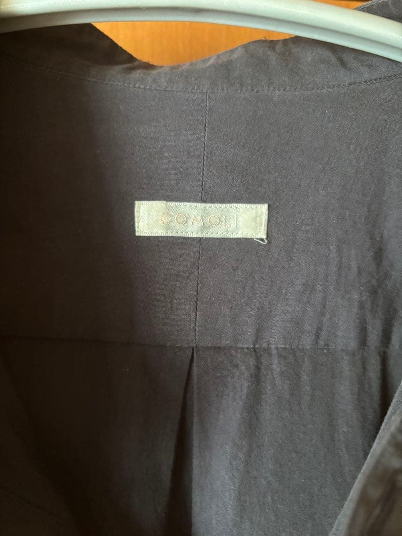 コモリ ネイビー3 長袖シャツ ポケット付き ファッション メンズ トップス