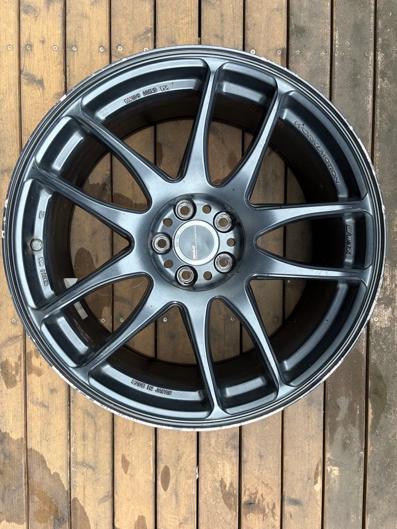 ワークエモーション極18 8.5J +47 ホイールのみ2本　PCD100 5穴