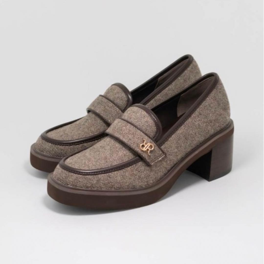 RANDA ローファー RANDA（ランダ） ローファー ギボシバックルヒールアップローファー