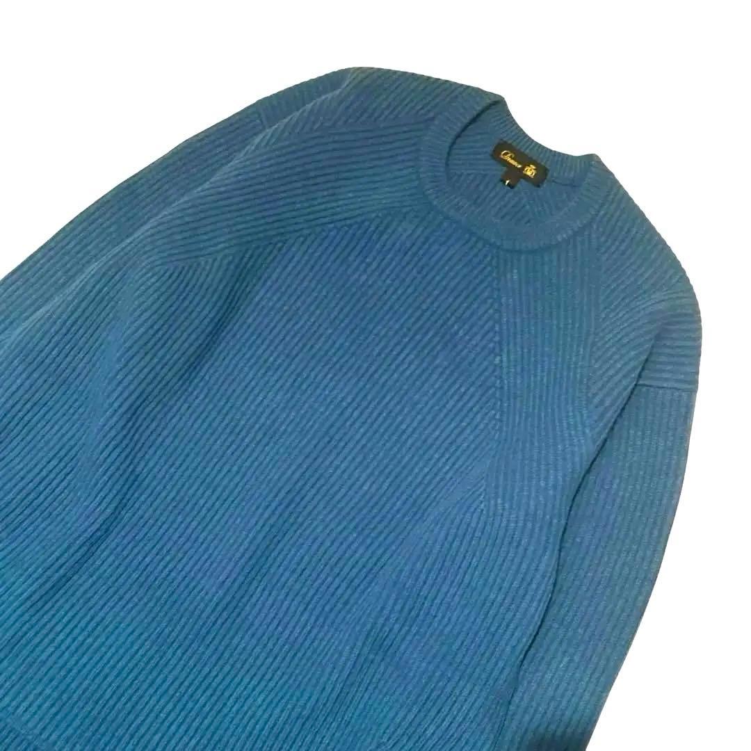 美品❤️カシミヤ混＊Drawerドゥロワー 9G畦編み クルーネックニット S