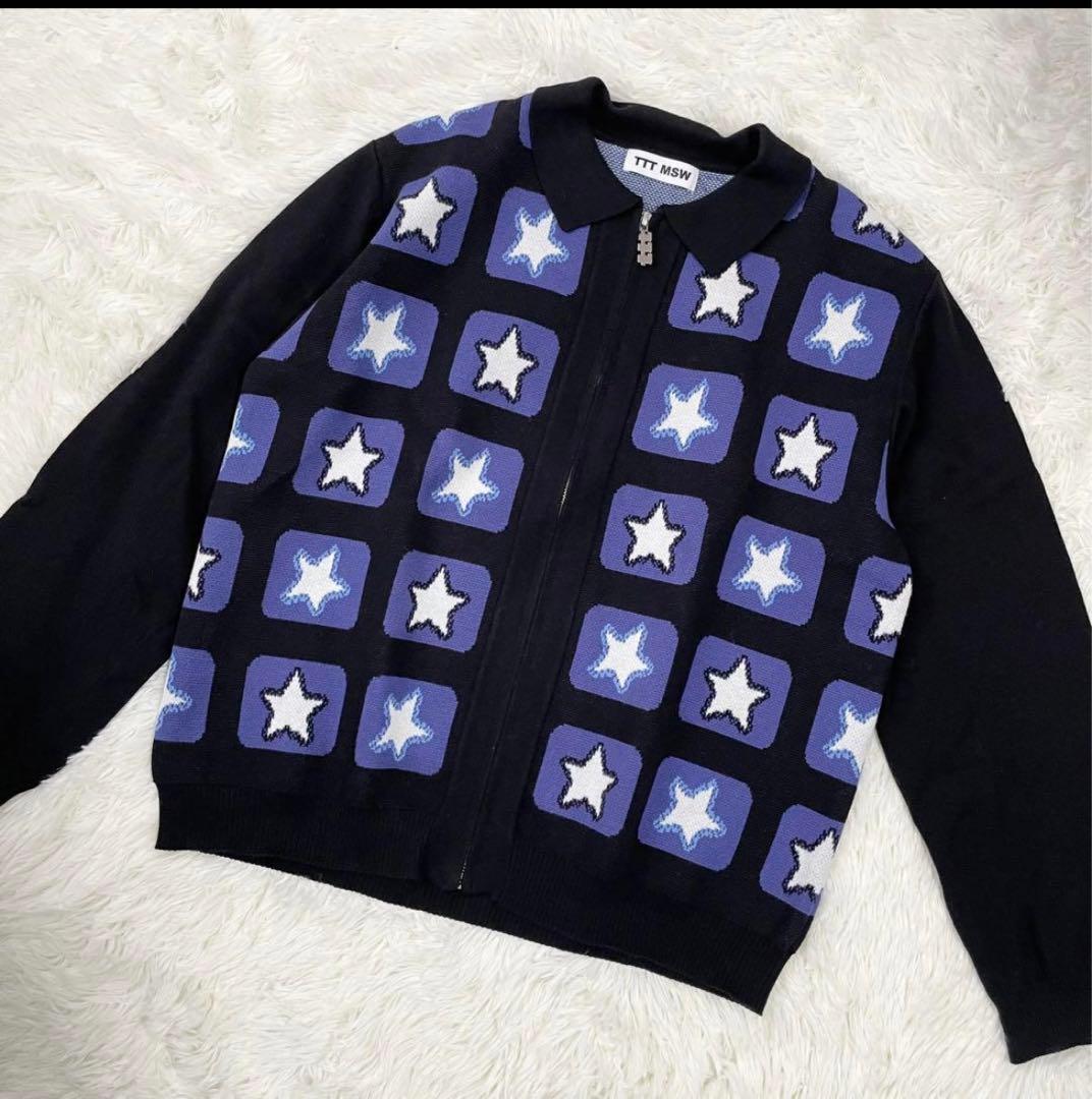 TTT MSW STAR TELEVISION ZIPUP KNIT POLO - メルカリ