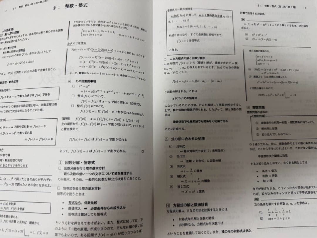 鉄緑会 数学 大阪校 単元別演習 高3理系数学 解答あり　SA/A帯クラス 鉄緑会 最上位クラスSA 大阪校 鶴田先生 高3理系数学単元別演習（SA/A