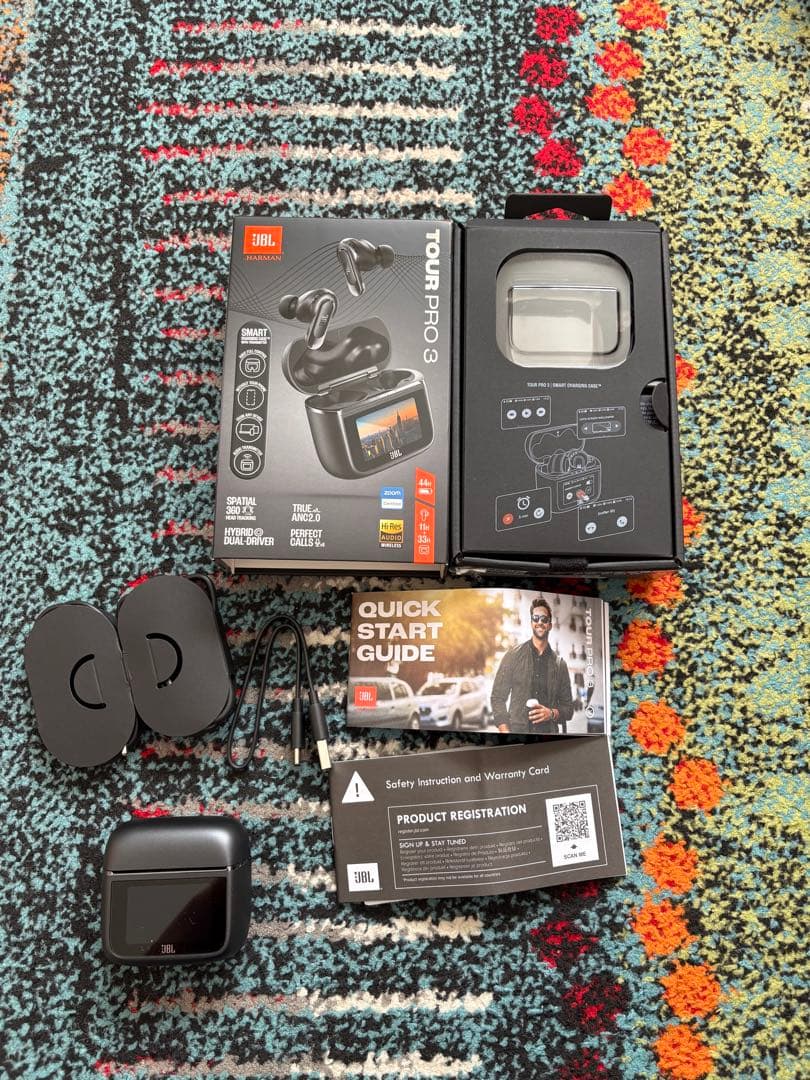 JBL イヤホン TOUR PRO 3 BLACK JBL Tour Pro 3 | スマート充電ケース™採用ノイズキャンセリング完全