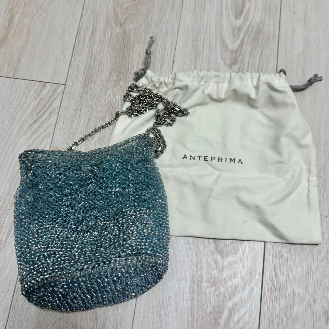 アンテプリマ セッキオスティローゾ ショルダーバッグ シルバーブルー アンテプリマ セッキオスティローゾ ショルダーバッグ ネイビー