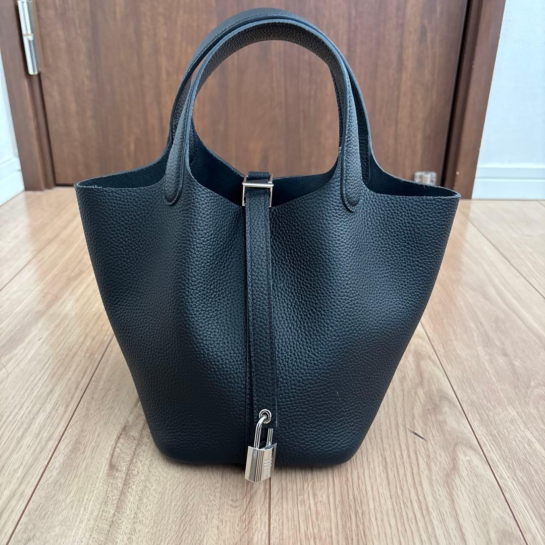 美品　本革　バッグインバッグ付きハンドバッグ　キューブバッグ　ピコタン 楽天市場】キューブ ピコタン バッグ（カラーブラウン）の通販